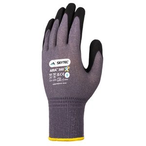 Skytec Aria 360 Nitrile Foam Palm Glove Grey
