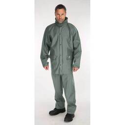 Sioen Dortmund Green Waterproof Jacket, Flexothane, Work Jackets and  Coats