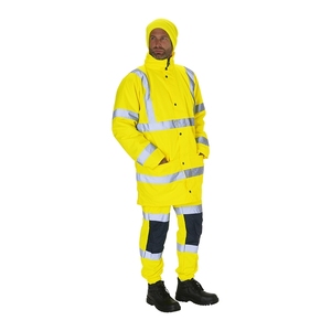 KeepSAFE High Visibility Standard Parka Jacket Yellow EN20471